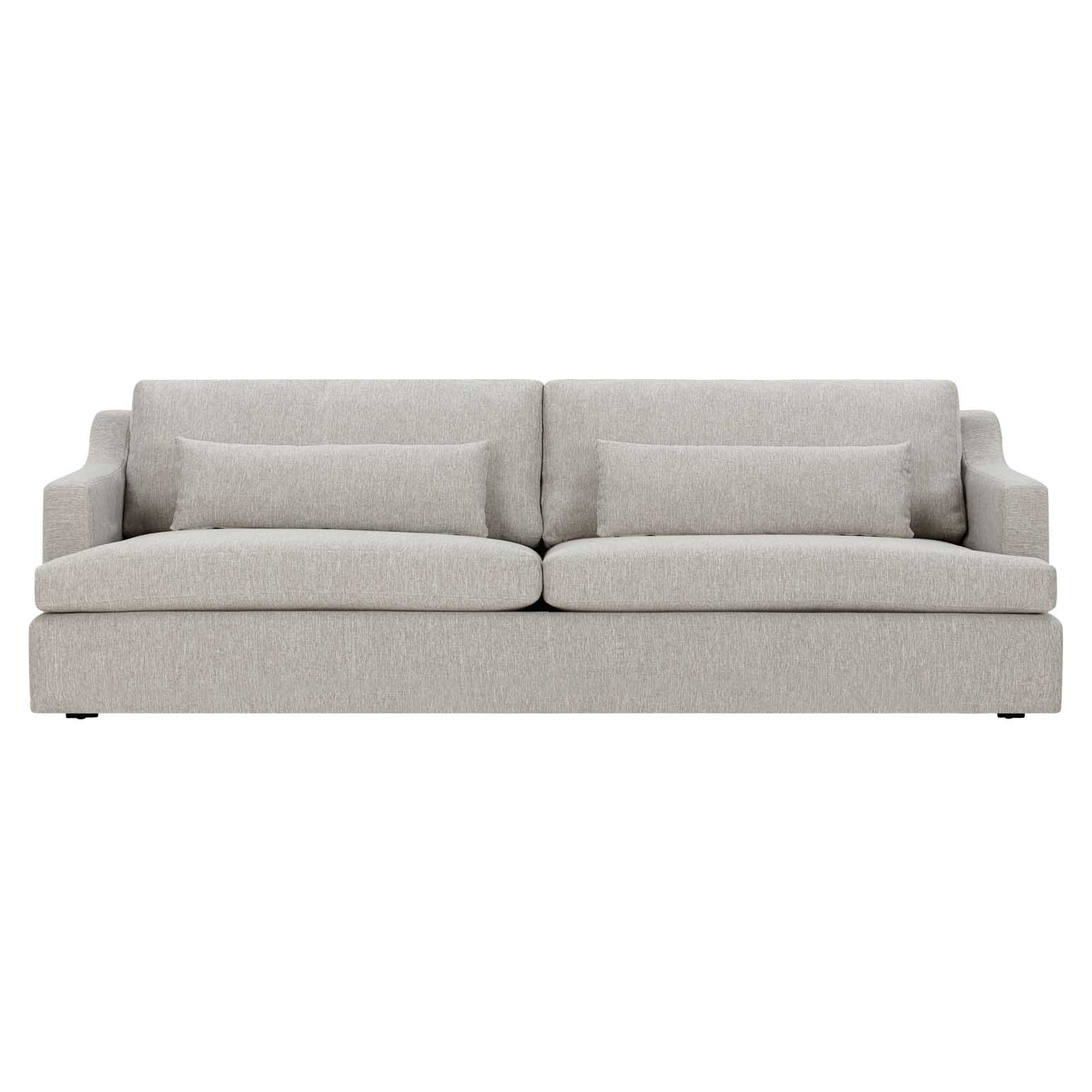 The Rhys 3-Seater Sofa Slipcover - Woven Oyster